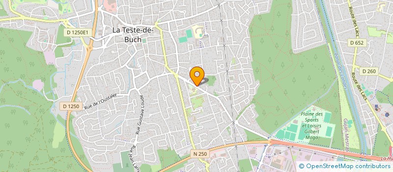 localisation de l'entreprise MADAME KARINE FLOBINUS  LA TESTE-DE-BUCH