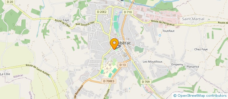 localisation de l'entreprise MADAME KARINE FOURNIER à RIBERAC