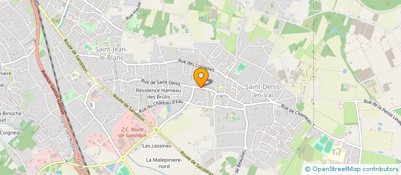 localisation de l'entreprise MADAME KARINE FOURNIER à SAINT-DENIS-EN-VAL