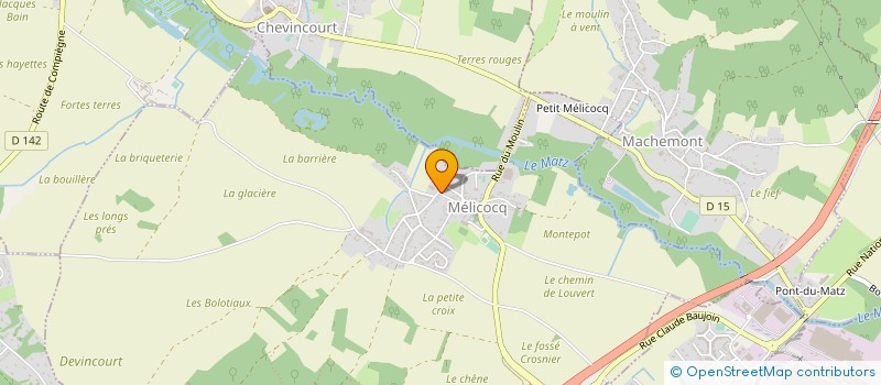 localisation de l'entreprise MADAME KARINE FOURNIER  MELICOCQ