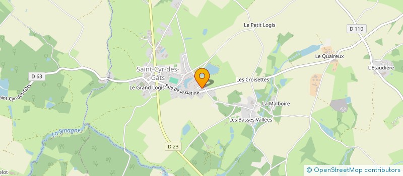 localisation de l'entreprise MADAME KARINE FOVEZ  SAINT-CYR-DES-GATS