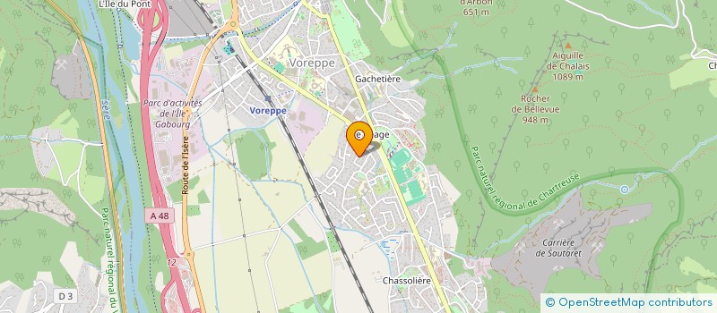 localisation de l'entreprise MADAME KARINE FRANSOT  VOREPPE