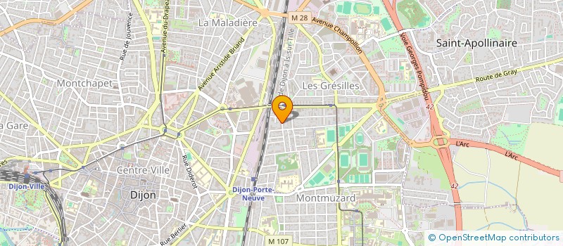 localisation de l'entreprise MADAME KARINE FREMONT à DIJON