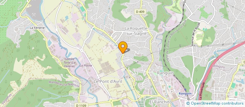 localisation de l'entreprise MADAME KARINE FREUND à LA ROQUETTE-SUR-SIAGNE