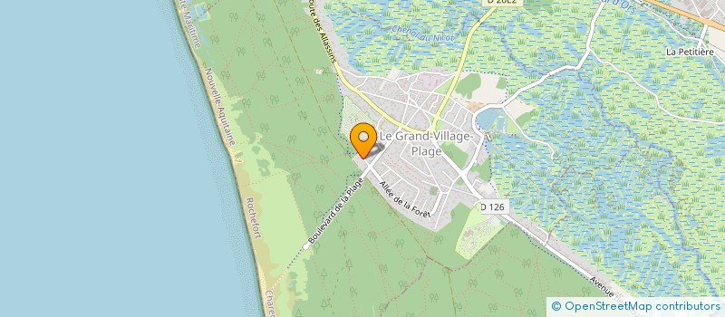 localisation de l'entreprise MADAME KARINE FRIOUX  LE GRAND-VILLAGE-PLAGE
