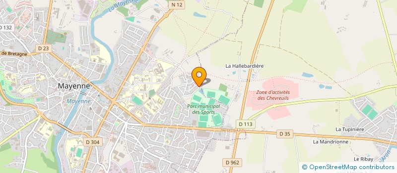 localisation de l'entreprise MADAME KARINE GABORIT à MAYENNE