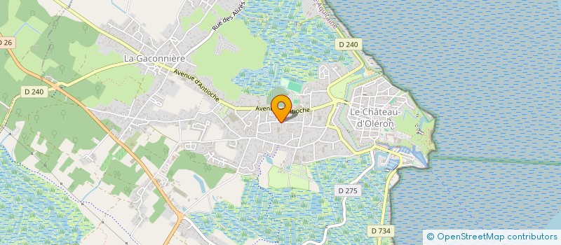 localisation de l'entreprise MADAME KARINE GADREAU  LE CHATEAU-D'OLERON