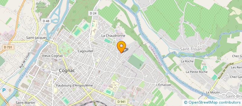 localisation de l'entreprise MADAME KARINE GADY à COGNAC