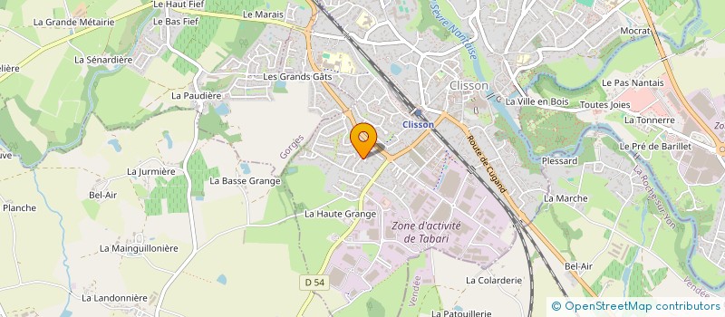 localisation de l'entreprise MADAME KARINE GARDIN  CLISSON