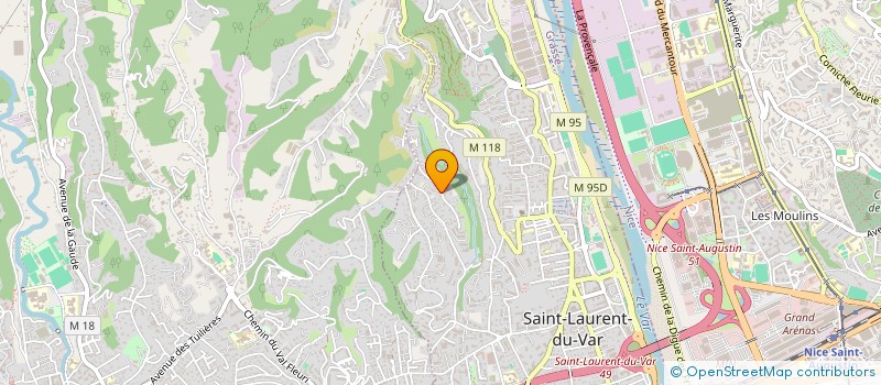 localisation de l'entreprise MADAME KARINE GARELLI à SAINT-LAURENT-DU-VAR