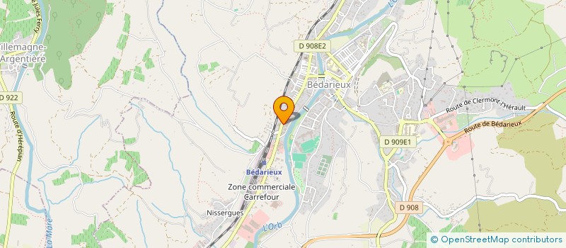 localisation de l'entreprise MADAME KARINE GARNIER  BEDARIEUX