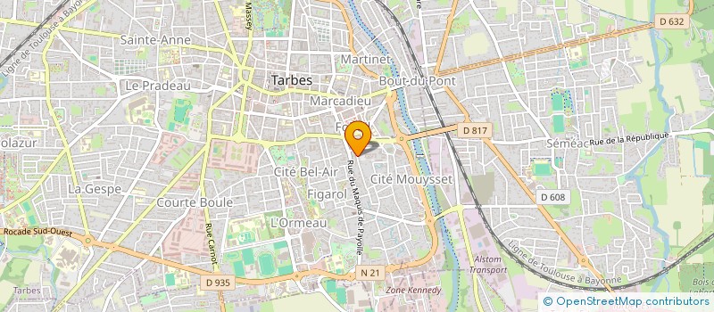 localisation de l'entreprise MADAME KARINE GARROS  TARBES