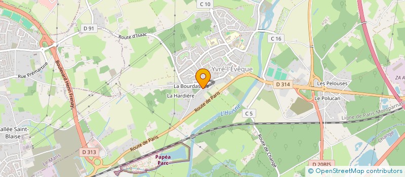 localisation de l'entreprise MADAME KARINE GAUTIER  YVRE-L'EVEQUE