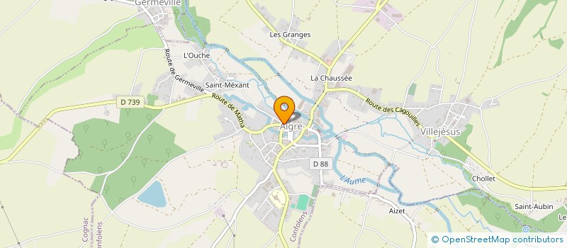 localisation de l'entreprise MADAME KARINE GAUTIER à RANVILLE-BREUILLAUD