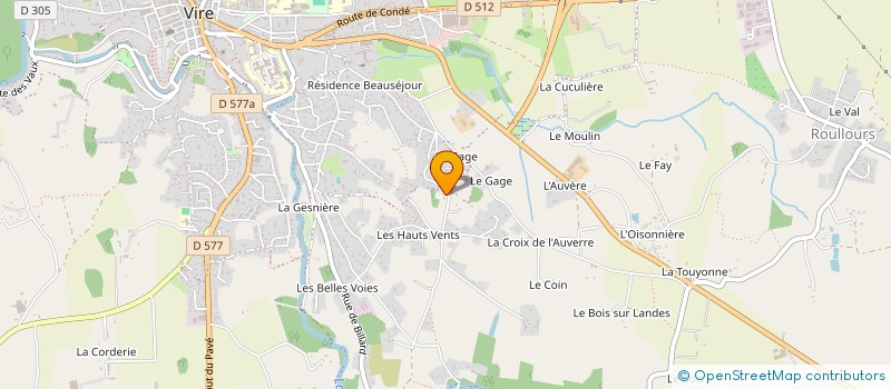 localisation de l'entreprise MADAME KARINE GENDRY  VIRE NORMANDIE