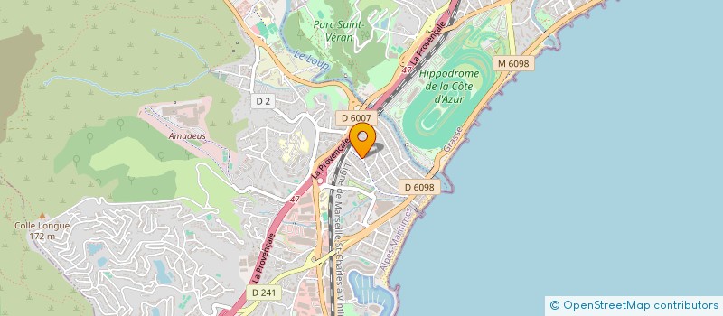 localisation de l'entreprise MADAME KARINE GENET  VILLENEUVE-LOUBET