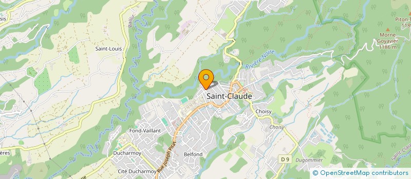 localisation de l'entreprise MADAME KARINE GENEVIEVE à SAINT-CLAUDE