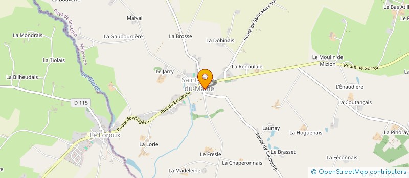 localisation de l'entreprise MADAME KARINE GERARD  SAINT-ELLIER-DU-MAINE