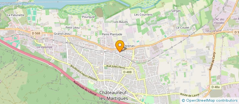 localisation de l'entreprise MADAME KARINE GERMAIN à CHATEAUNEUF-LES-MARTIGUES
