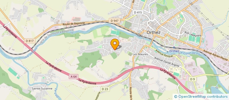 localisation de l'entreprise MADAME KARINE GERNINEAUD  ORTHEZ