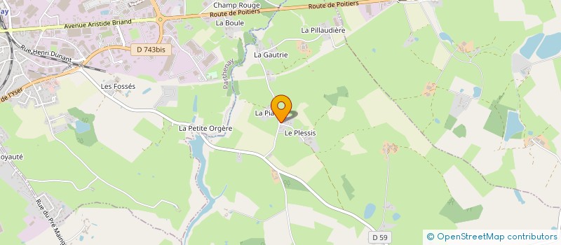 localisation de l'entreprise MADAME KARINE GIRARD  LA CHAPELLE-BERTRAND