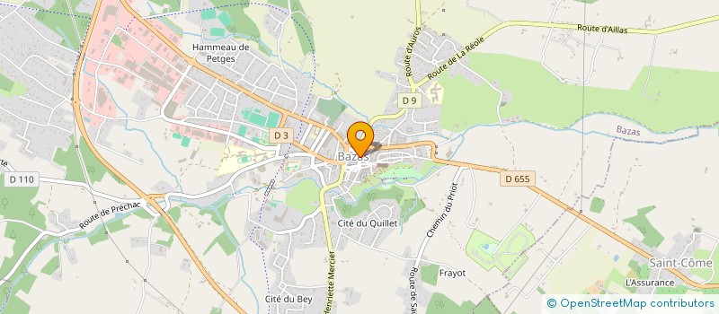 localisation de l'entreprise MADAME KARINE GIRAUD  BAZAS