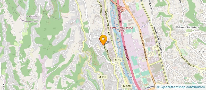 localisation de l'entreprise MADAME KARINE GIRAUD  SAINT-LAURENT-DU-VAR