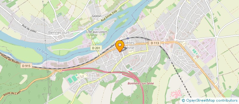 localisation de l'entreprise MADAME KARINE GLOTON  BONNIERES-SUR-SEINE