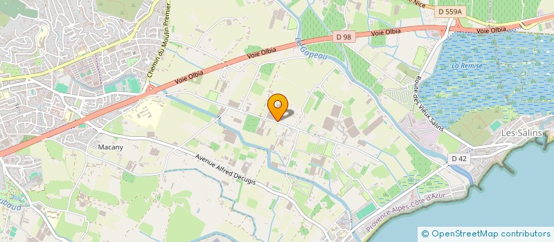 localisation de l'entreprise MADAME KARINE GOBBI  HYERES