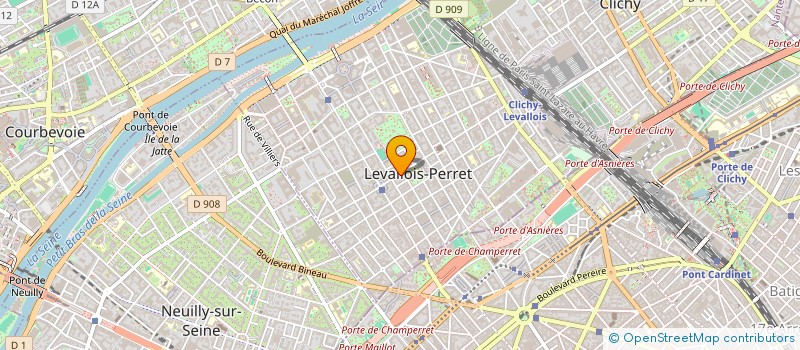 localisation de l'entreprise MADAME KARINE GONIN à LEVALLOIS-PERRET