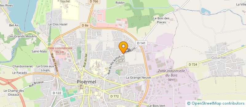 localisation de l'entreprise MADAME KARINE GORIN  PLOERMEL