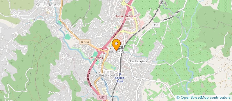 localisation de l'entreprise MADAME KARINE GRANDJEAN  SOLLIES-PONT