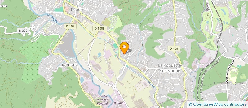 localisation de l'entreprise MADAME KARINE GREGOIRE à LA ROQUETTE-SUR-SIAGNE