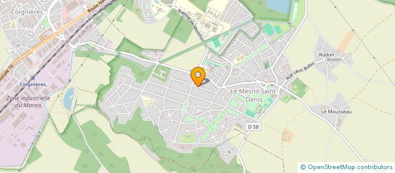 localisation de l'entreprise MADAME KARINE GRELLEAUD  LE MESNIL-SAINT-DENIS
