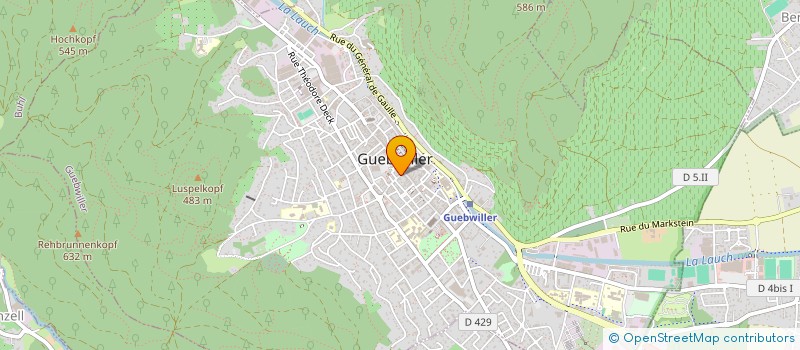 localisation de l'entreprise MADAME KARINE GRILLON  GUEBWILLER