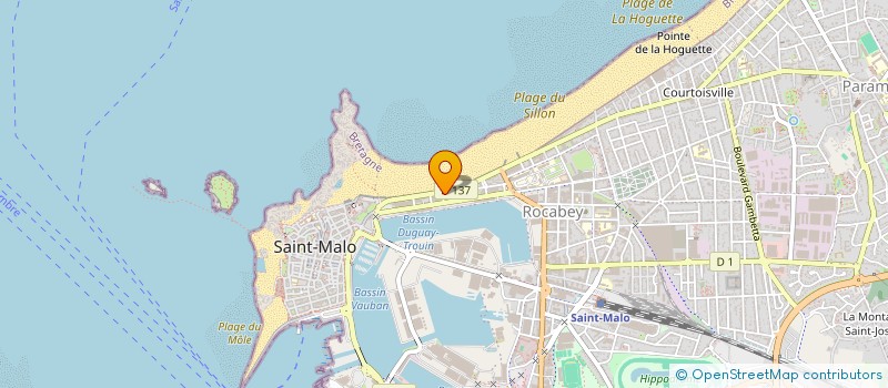 localisation de l'entreprise MADAME KARINE GUEGUEN  SAINT-MALO