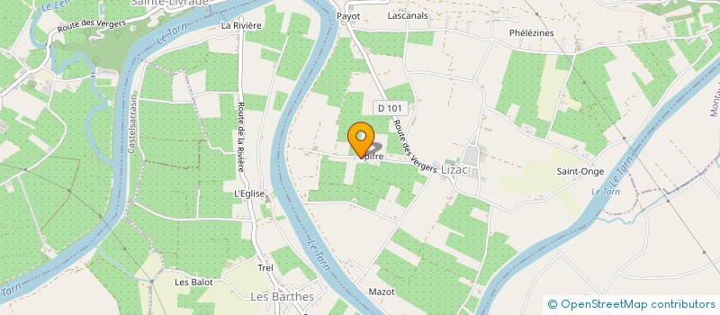 localisation de l'entreprise MADAME KARINE GUEHL  LIZAC