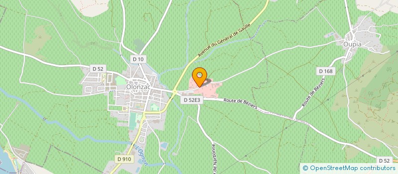 localisation de l'entreprise MADAME KARINE GUERRERO  OLONZAC