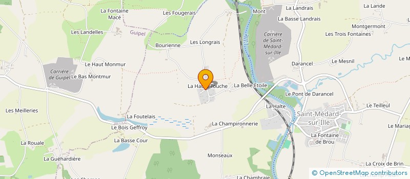 localisation de l'entreprise MADAME KARINE GUIAT  SAINT-MEDARD-SUR-ILLE