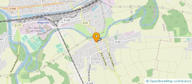 localisation de l'entreprise MADAME KARINE GUIDEZ  CHENY