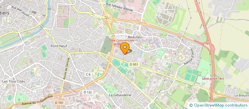 localisation de l'entreprise MADAME KARINE GUIHO à POITIERS
