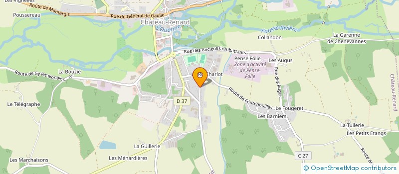 localisation de l'entreprise MADAME KARINE GUILLARD à CHATEAU-RENARD