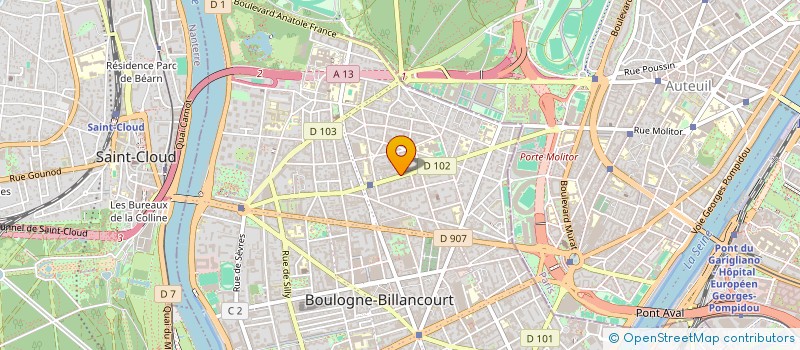 localisation de l'entreprise MADAME KARINE GUIMONT à BOULOGNE-BILLANCOURT