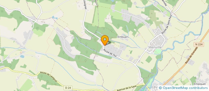 localisation de l'entreprise MADAME KARINE GUITIERREZ  MENVILLE