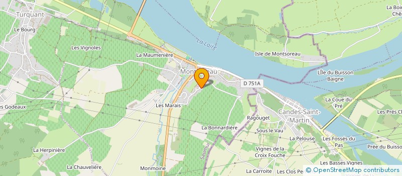 localisation de l'entreprise MADAME KARINE HAINAULT  MONTSOREAU