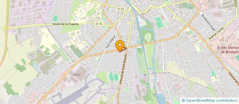 localisation de l'entreprise MADAME KARINE HALBARDIER  BOURGES