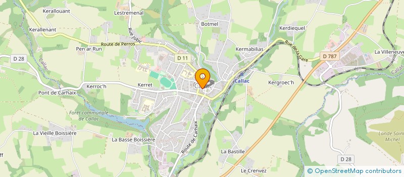 localisation de l'entreprise MADAME KARINE HAMON  CALLAC