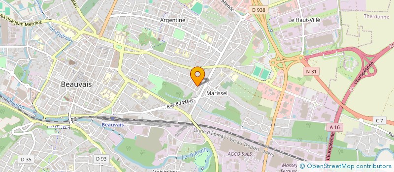 localisation de l'entreprise MADAME KARINE HANNES  BEAUVAIS