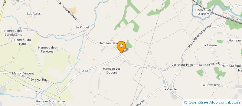 localisation de l'entreprise MADAME KARINE HEBERT  RAUVILLE-LA-BIGOT