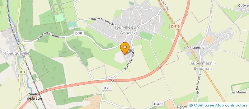 localisation de l'entreprise MADAME KARINE HEDIN  TOURVILLE-SUR-ARQUES